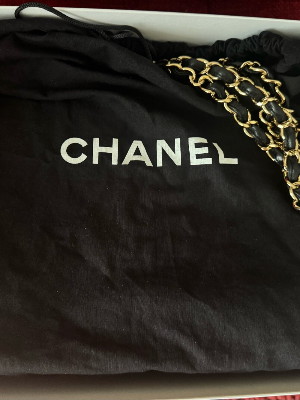 Authantic CHANEL Chanel Classic Maxi Double Flap Bag - Picture 15 of 17